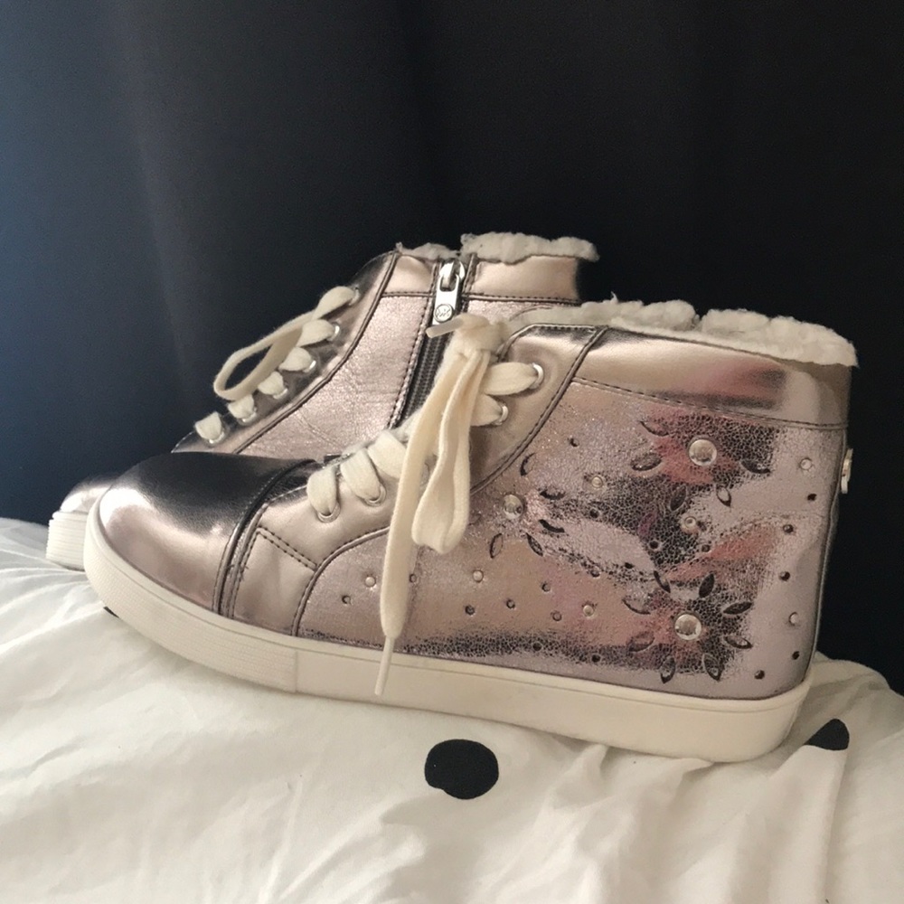 Michael Kors Kids Pewter Sneakers